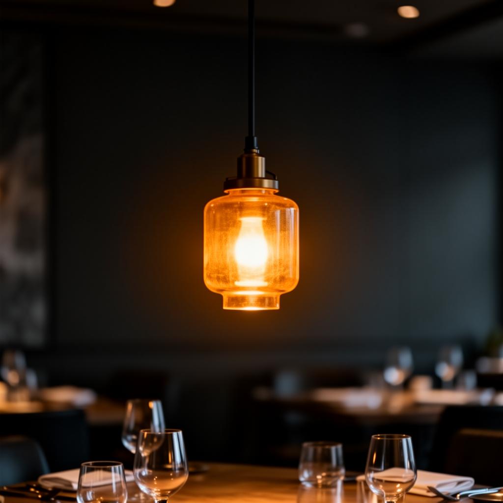 A warm glowing lantern over a dimly lit restaurant table, the moment a brand makes you feel something.